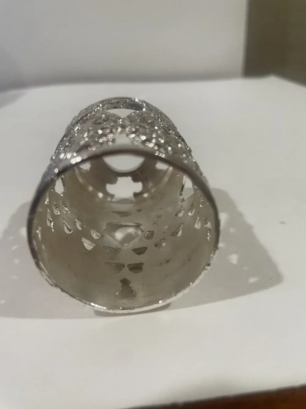 Art Glass Fragrance Diffuser Swirl Blue Decorative